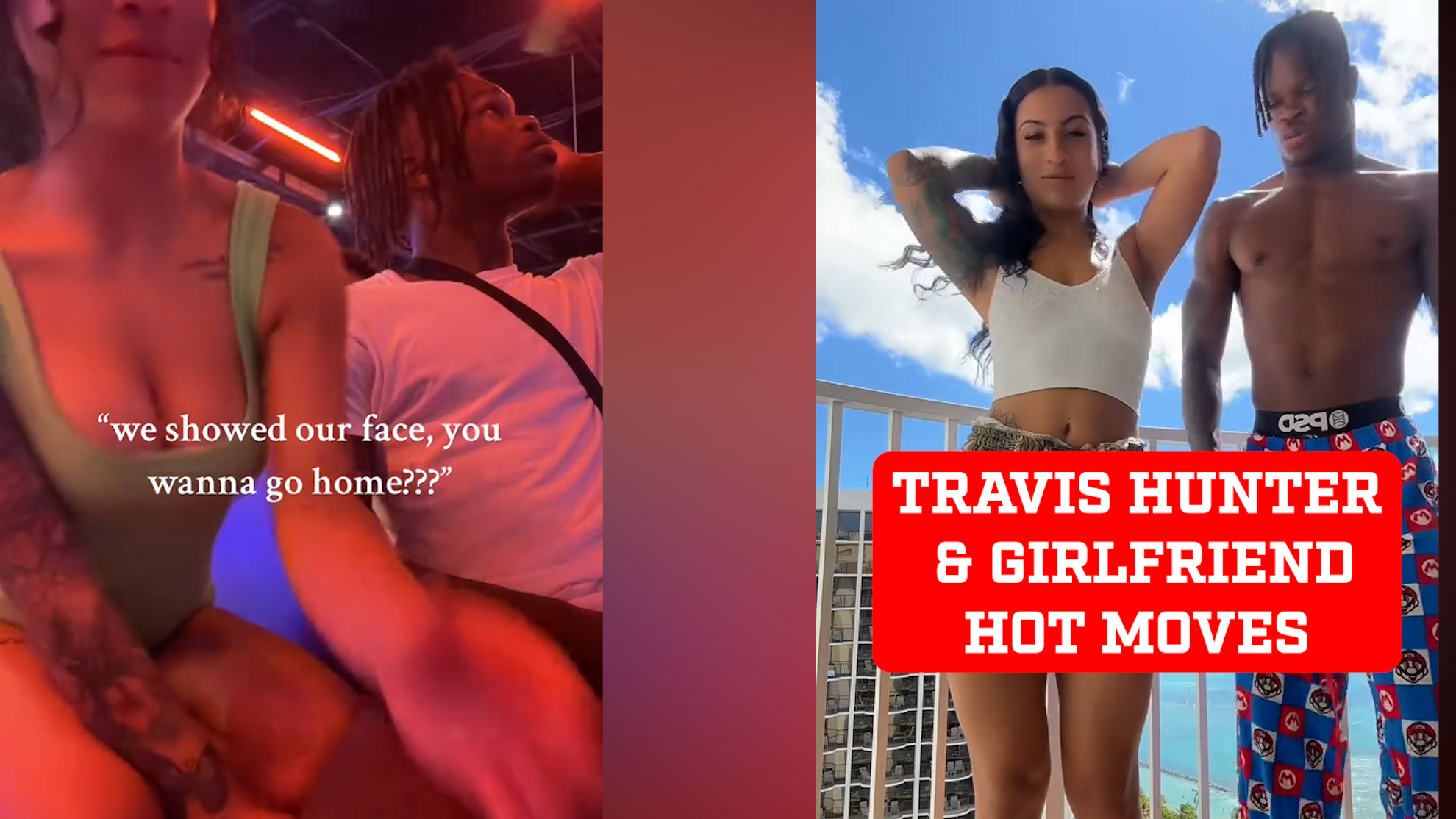 Travis Hunter can dance! Watch him and his girlfriend show off their hot TikTok dance moves