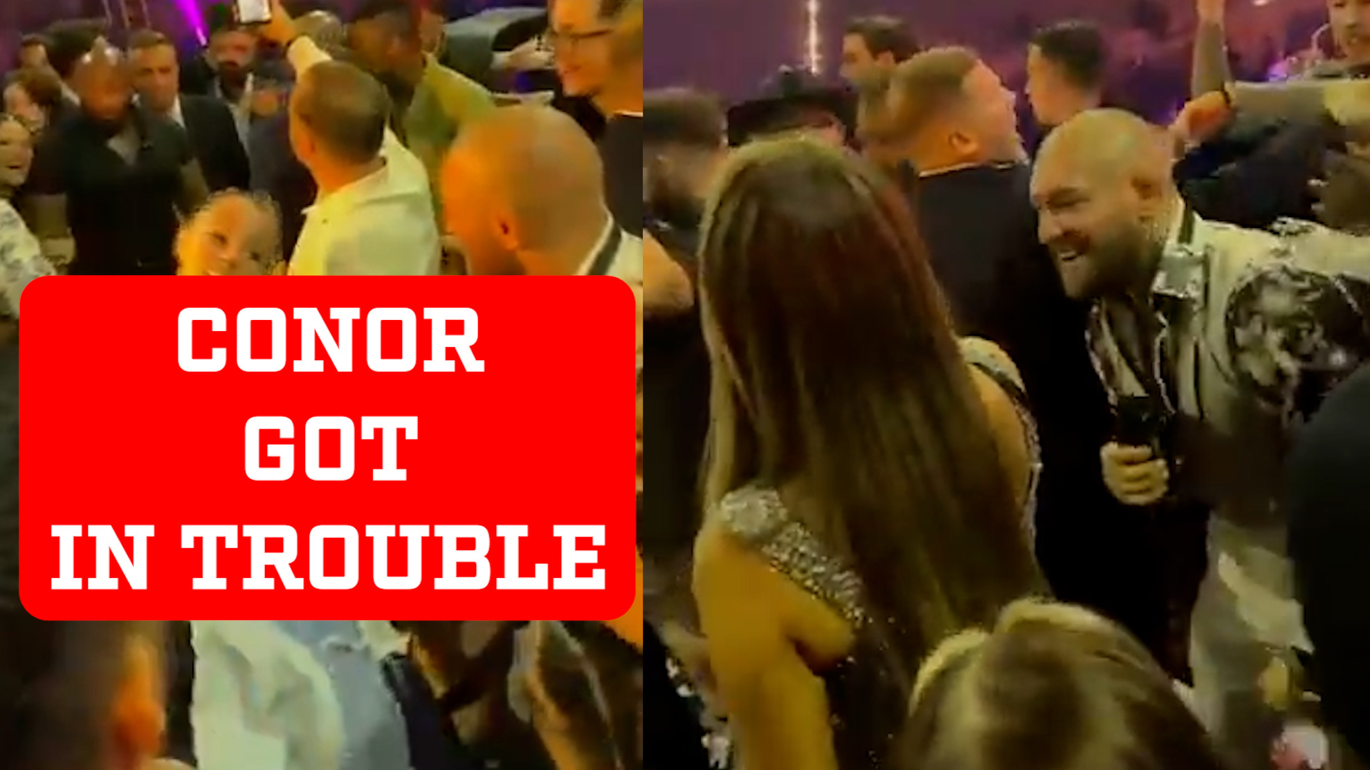 Knockout stare! Conor McGregors fiancee steps in after UFC star dances closely with a woman