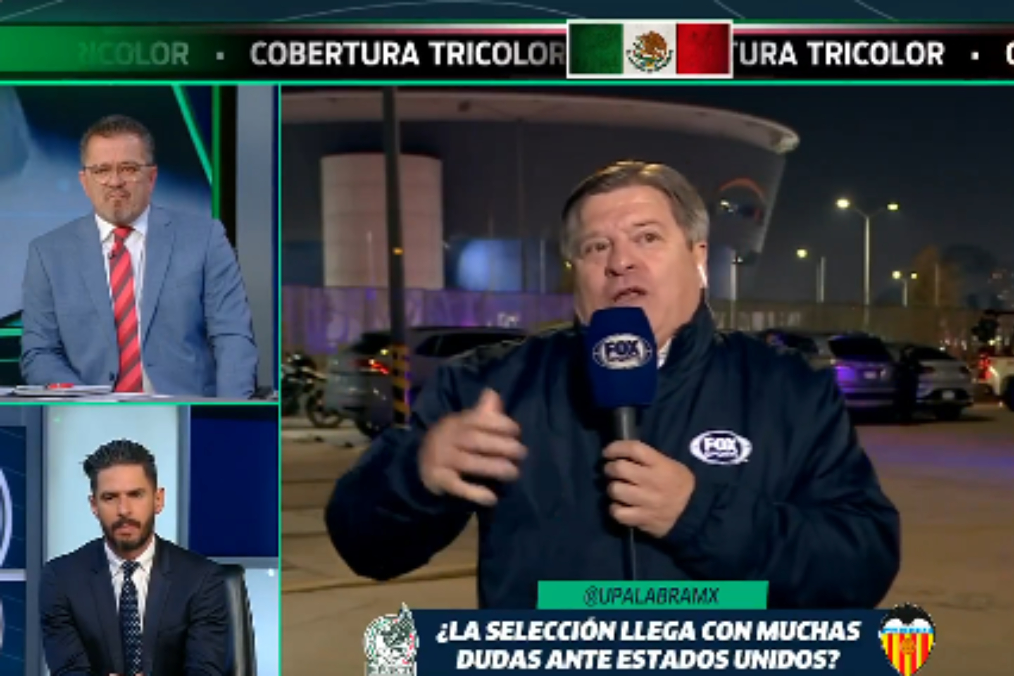 El ex tcnico de la Seleccin Mexicana, Miguel Piojo Herrera, ahora en su faceta de analista y reportero