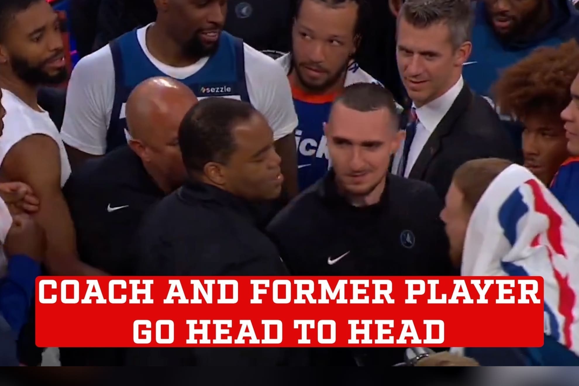 NBA player and ex-coach get into heated argument after bickering all game long