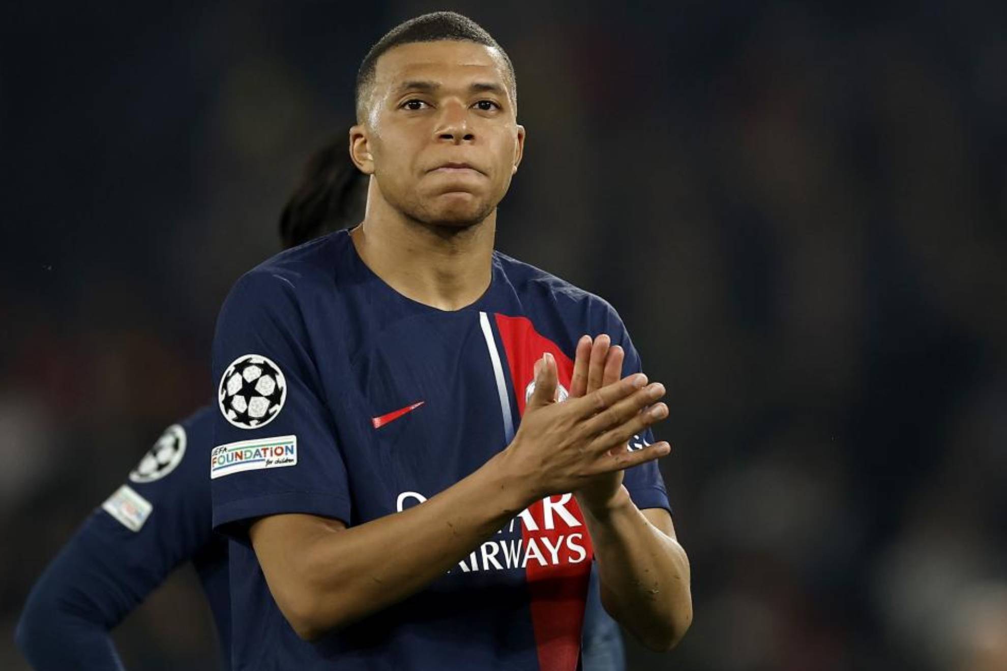 Mbappé, en uno de sus últimos partidos con el PSG.