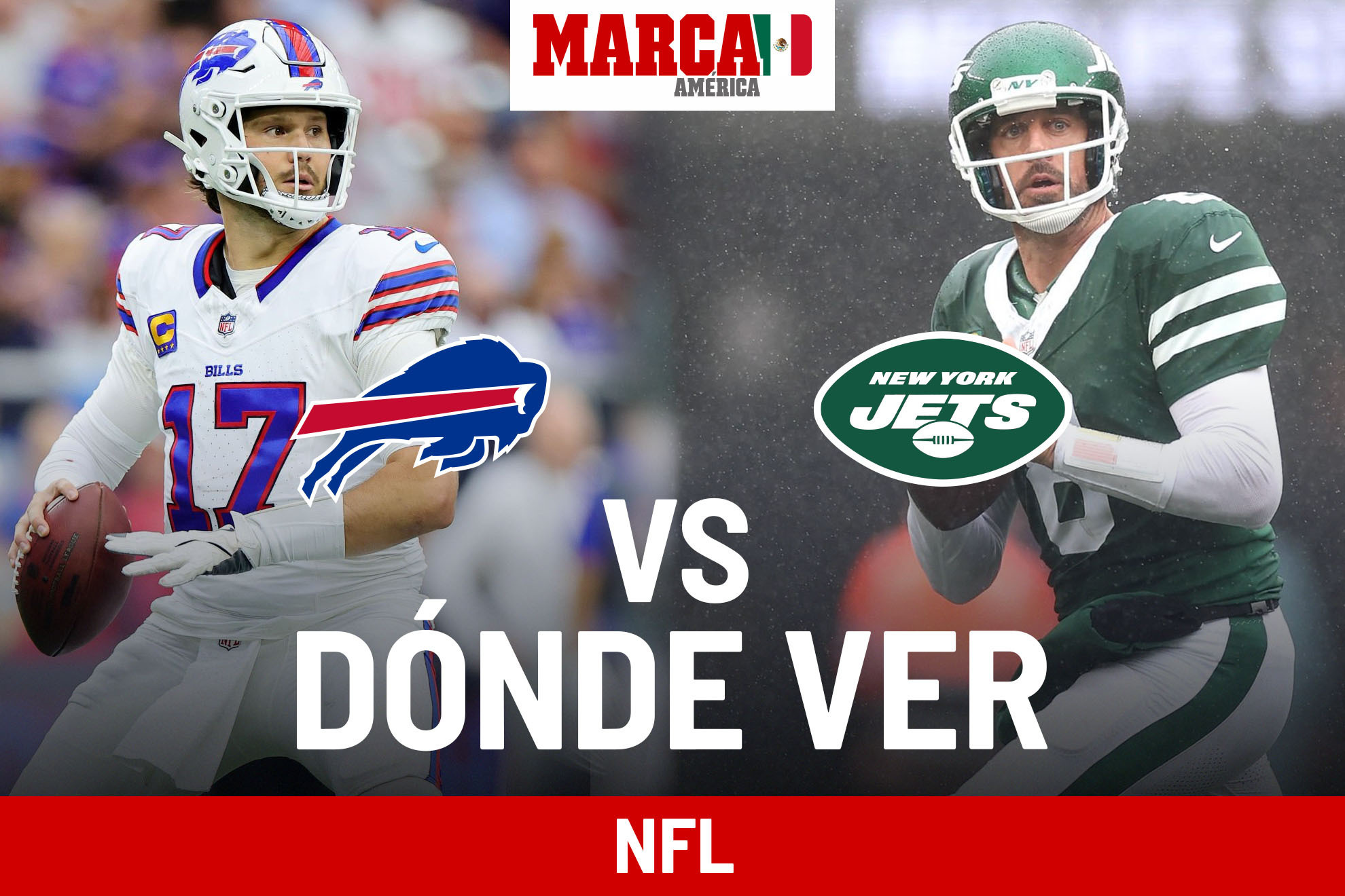 BILLS VS JETS HOY lunes 14 de octubre.