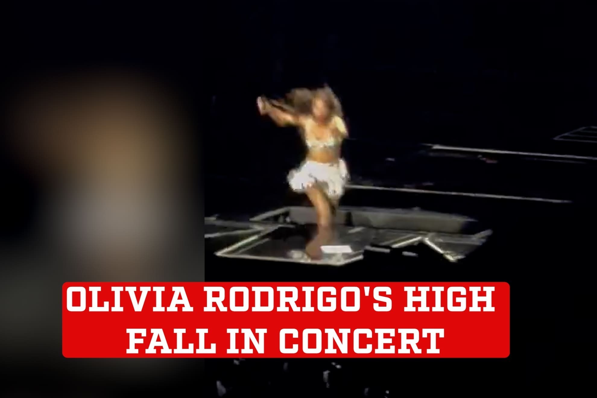 Olivia Rodrigo scares fans with a dangerous fall in the middle of a concert in Melbourne